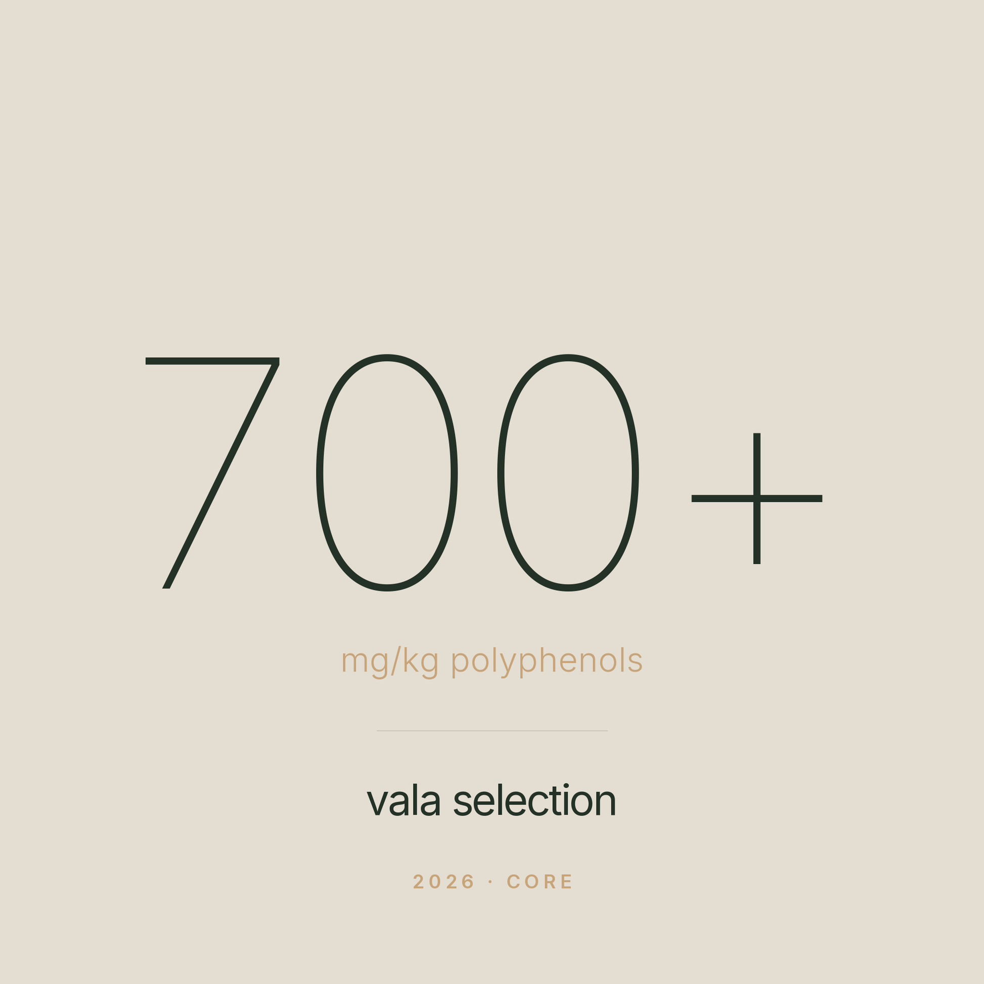 Vala Selection CORE 700 mg/kg polyphenols