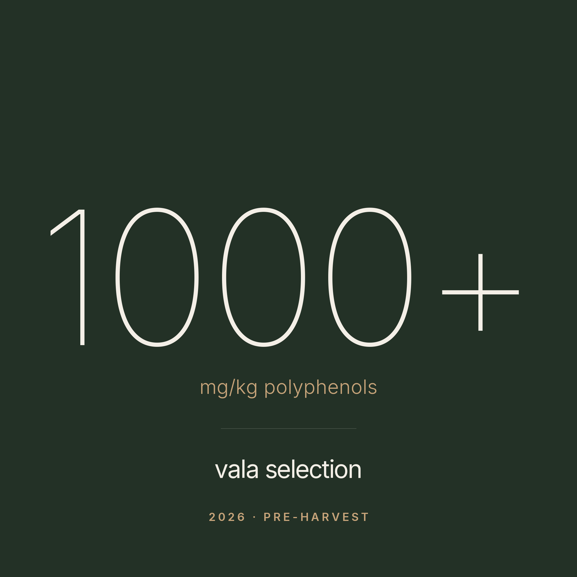 Vala Selection Pre-harvest 1000 mg/kg polyphenols