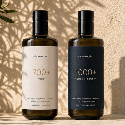 DUO Extra jungfruolivolja 700+ och 1000+ mg/kg polyfenoler